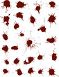 26 Unique Hand Drawn Ink Blots