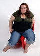 on chair