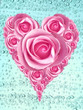 heart shaped roses