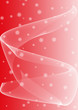 red snowflake swirls