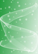 green snowflake swirls