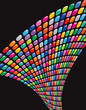 glossy rainbow mosaic squares twist glossy rainbow mosaic squares twist