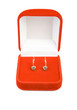Earrings in red box.