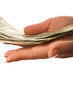hand and money
