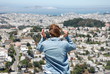 Boy looking at San Francisco 