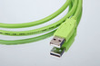 Grünes USB-Kabel