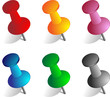 Lot de punaises vectorielles Lot de punaises vectorielles