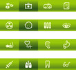 Green bar medicine icons