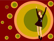 Vector: dancing girl dancing girl