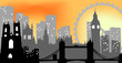 London cityscape - Illustration