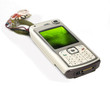 pda-phone and technology background