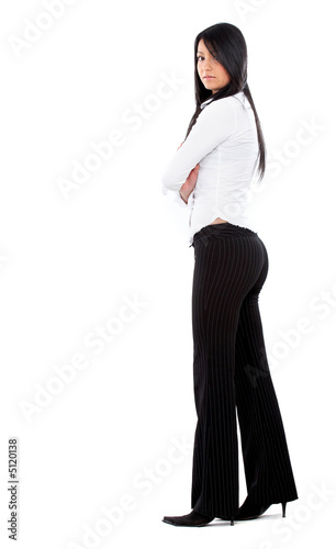 Photo: confident business woman standing confident business woman standing