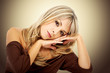 blond fashion woman