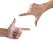 Photo: Hand frame Hand frame