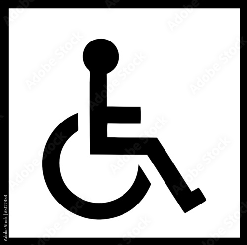 Vecteur : logo handicapé logo handicapé