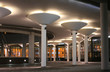 yard of moscow house of music at the night yard of moscow house of music at the night
