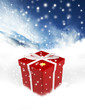 Illustration: Geschenk im Schnee Geschenk im Schnee