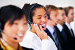 Helpdesk or support operator