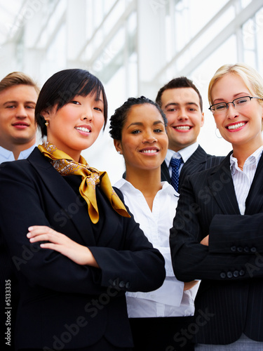 Multi-ethnic business group