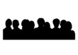 people heads silhouette