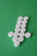 tablets in arrow formation tablets in arrow formation