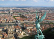 View of Place Bellecour from Fourviere Basilica View of Place Bellecour from Fourviere Basilica