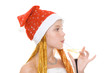Girl in red hat