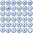 blue menu buttons