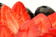 strawberries and grapes