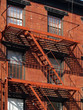 Fire escape stairs