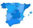 Carte Espagne Camaieu Bleu Carte Espagne Camaieu Bleu