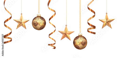 Photo: Gold christmas decorations Gold christmas decorations