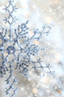 Closeup of snowflake with stars Closeup of snowflake with stars