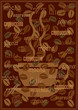 coffee background with various sorts and names of coffee