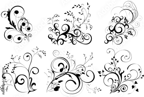 Vektor: ornaments, design elements - vector ornaments, design elements - vector