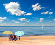 Tranquil scene against blue sky
