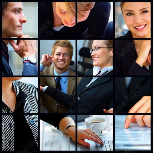 Photo: Business themed collage Business themed collage