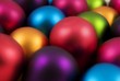 Colorful christmas baubles