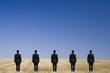 Five standing on the field