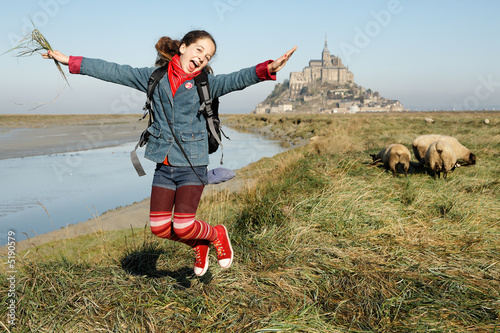 Photo : Découverte du mont saint michel et saut enfant Découverte du mont saint michel et saut enfant