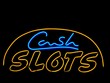 cash slots neon sign