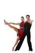 isolated dancing couple