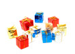 Boxes of gifts and  mousy