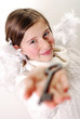 Angel giving you key to success