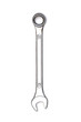 spanner on white background