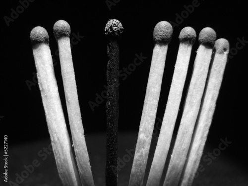 Photo: Matches about racism Matches about racism