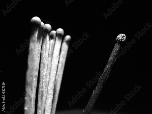 Photo: Matches about racism Matches about racism