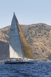 Racing Yacht During Race