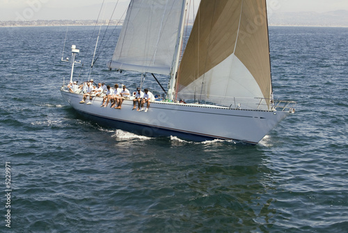 Photo: Sailing Crew on Sailing Boat Sailing Crew on Sailing Boat