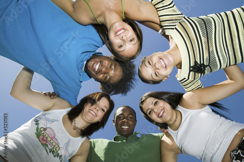 Photo: Group of Friends in a Circle Group of Friends in a Circle